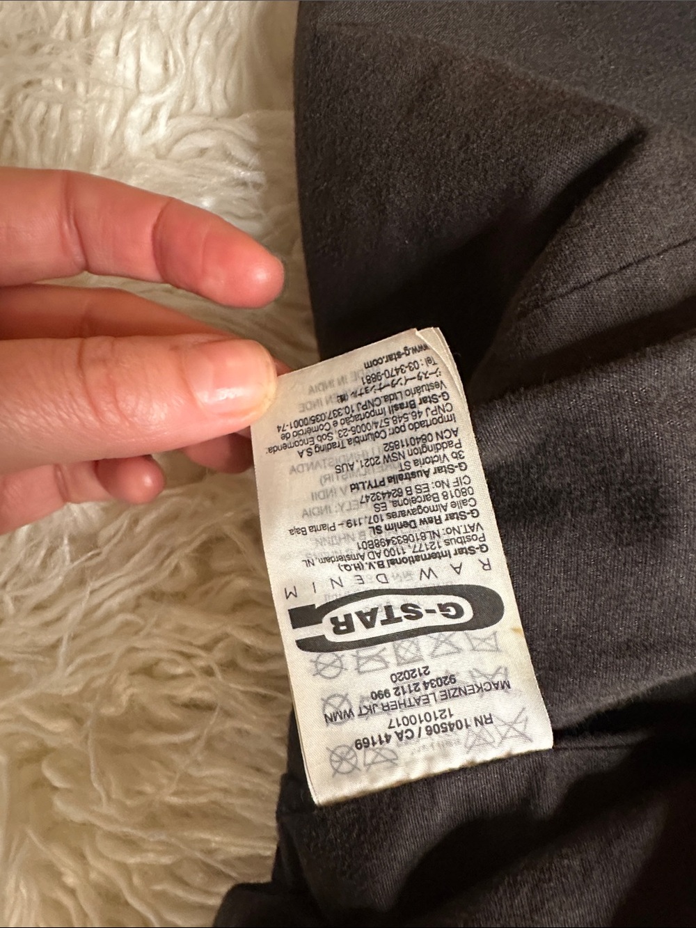 G Star Raw Black Leather Jacket with Snap Collar small - Picture 5 of 6
